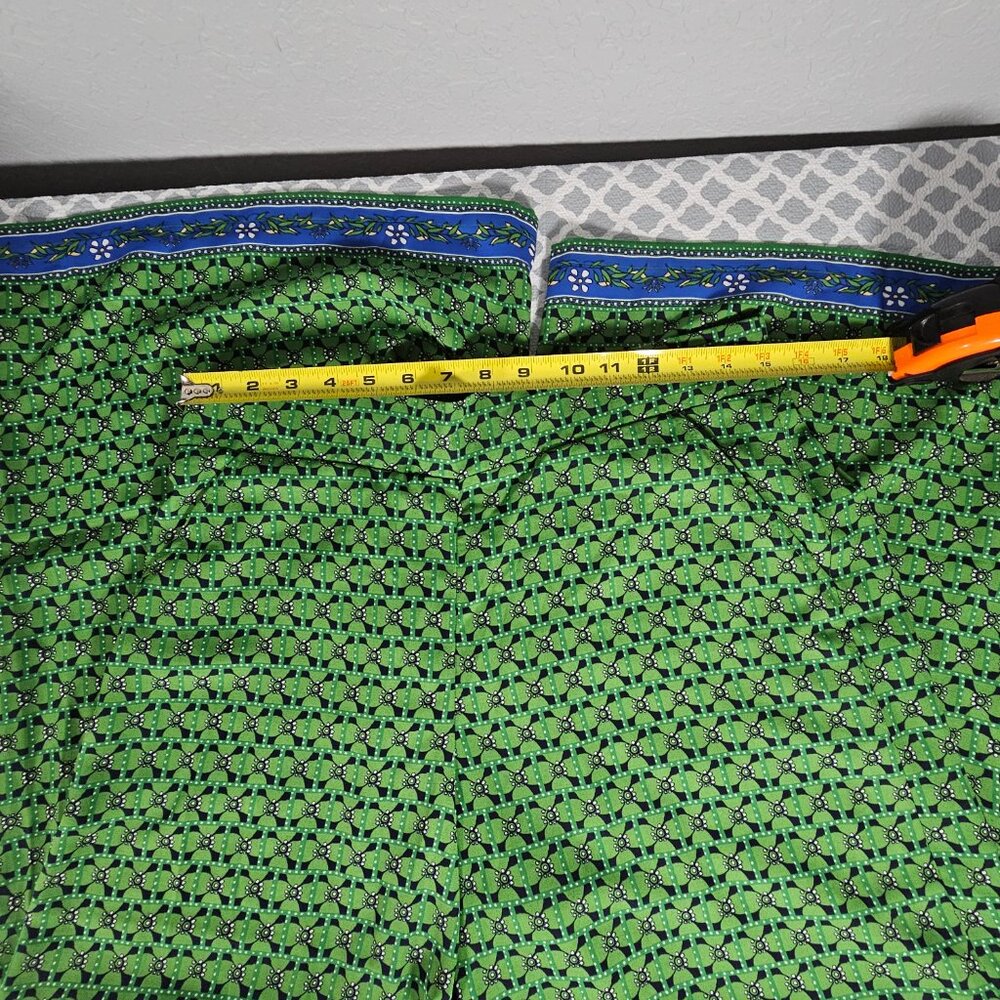Max Studio Womens Green and Blue Elastic Waist Palazzo Pants Size Large - Picture 16 of 16